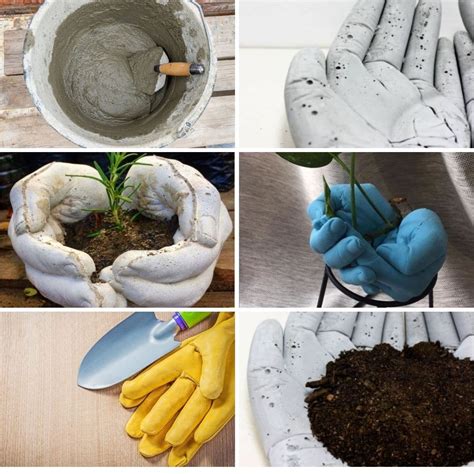 Concrete Hand Planter