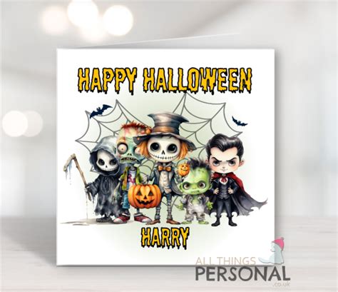 Spooky Friends Halloween Card - All Things Personal