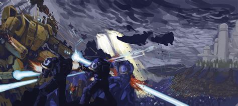 ArtStation - Warhammer 40,000 Tau vs Space Marines