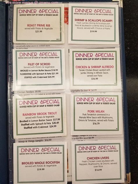 Menu at Double T Diner restaurant, Annapolis