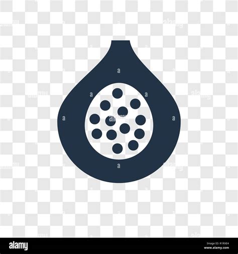 Fig vector icon isolated on transparent background, Fig transparency ...