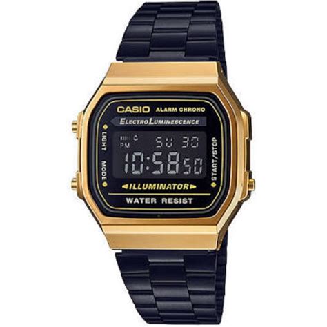 Casio A168 Gold Black A168WEGB-1B | Shopee Philippines