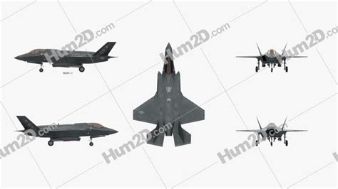 Lockheed Martin F-35 Lightning II Blueprint in PNG - Download Aircraft Clip Art Images