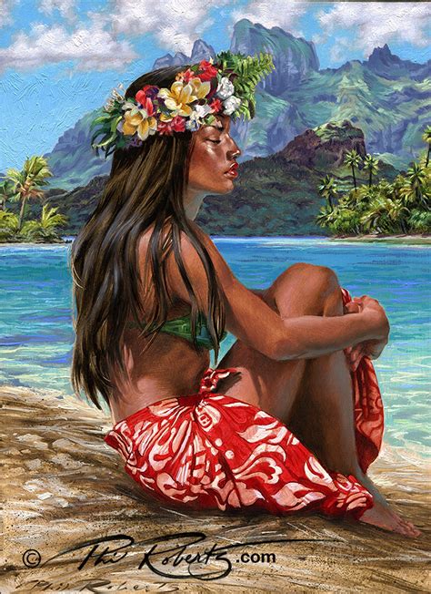 Moana Lisa Hula Girl Collection Fine Art by Phil Roberts | Etsy