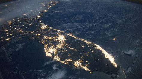 Space station astronaut captures stunning image of Florida at night