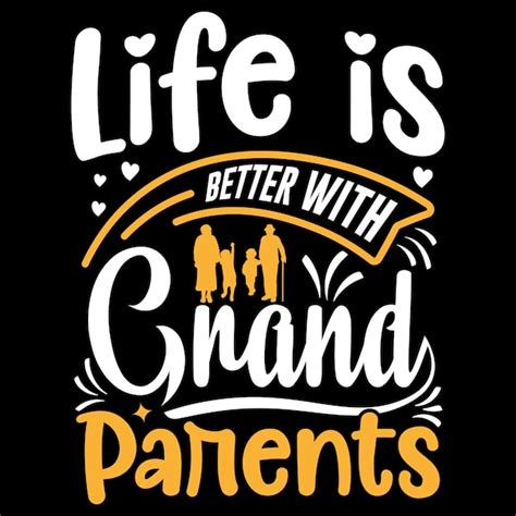 Premium Vector | Grandparents day t-shirt design, typography element ...