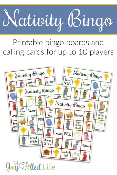 Printable Nativity Bingo Game - My Joy-Filled Life