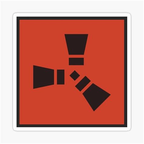 "rust game symbol" Sticker for Sale by Fraser66420 | Redbubble