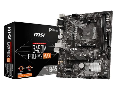 MSI B450 Pro M2 Max M.2 Micro-ATX Motherboard - i7 Solutions