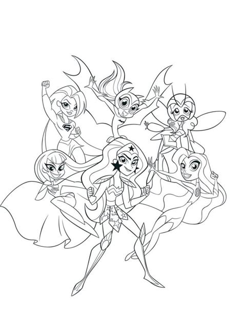 DC Superhero Girls Coloring Pages | WONDER DAY — Coloring pages for children and adults | Sailor ...