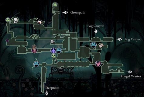 Hollow Knight - Maps of Hallownest | Mapa