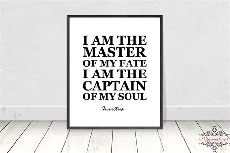 Invictus Quote digital download instant download I am the | Etsy ...