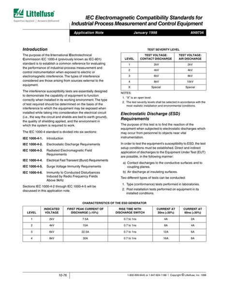 IEC Electromagnetic Compatibility Standards for