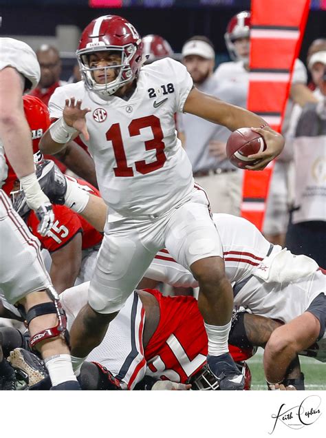 Tua Tagovailoa qb of Alabama Crimson Tide football - Keith Cephus Photography