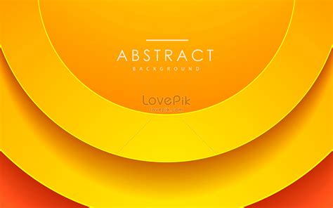 Orange Abstract 3d Circle Papercut Layer Banner Background Download Free | Banner Background ...