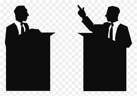 President Podium Clipart Debate Clipart, Audience, Crowd, Speech HD PNG Download - FlyClipart