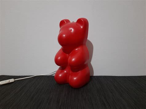 Vintage Gummy Bear Lamp for Children's Room Red Bear Lamp - Etsy