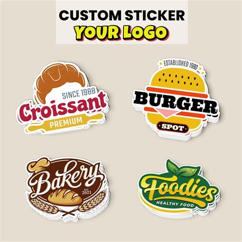 Custom Logo Stickers Personalized Vinyl Sticker Personalized | Etsy