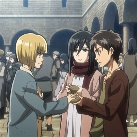 armin, mikasa, eren | Attack on titan, Attack on titan anime, Armin