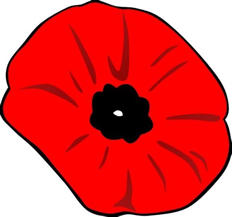 Poppy Remembrance Day clip art Free vector in Open office drawing svg ...