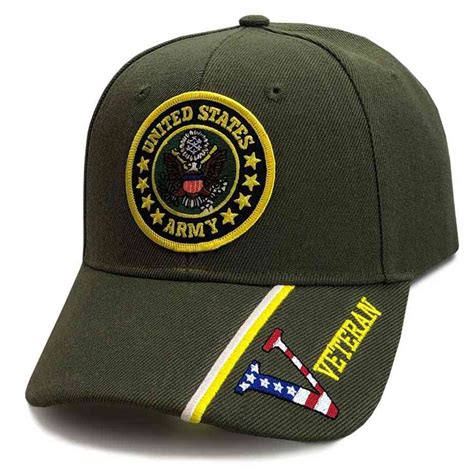 Army Veteran Hat with Emblem