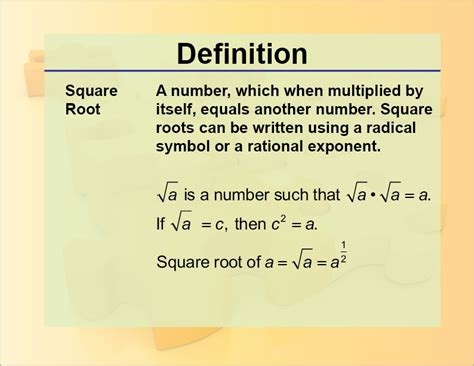 What Is The Definition Of A Square Root - DEFINITION HJO