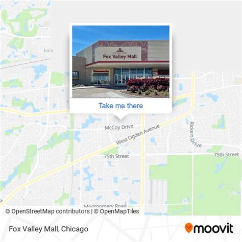 How to get to Fox Valley Mall in Aurora by bus or train?