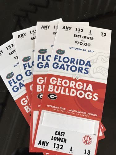 #tickets 4 UGA Georgia Bulldogs Football vs Florida Gators Tickets ...