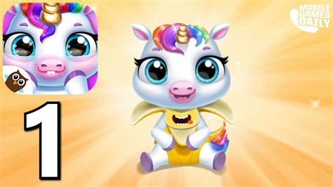 My Baby Unicorn - Cute Rainbow Pet Care: Gameplay Walkthrough Part 1 (iOS Android) Games for ...