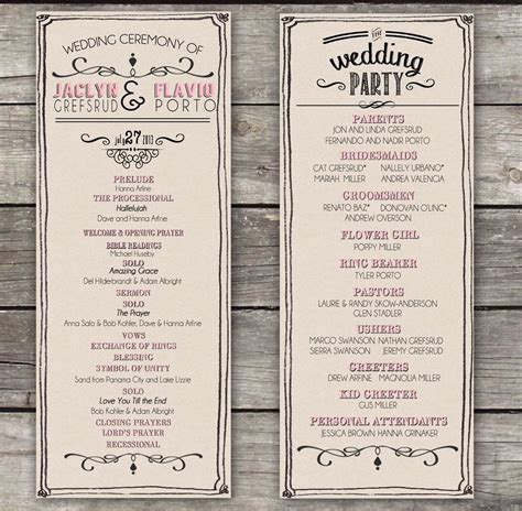 Rustic wedding programs created by HKA Designs | Rustic wedding programs, Wedding programs ...