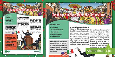 Resumen de la independencia de México para niños - Twinkl