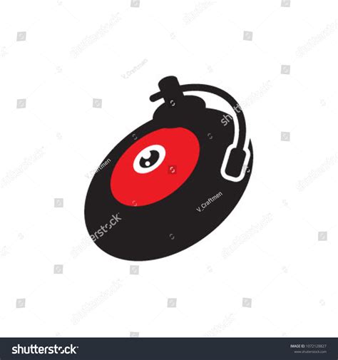 Vinyl Dj Turn Table Party Logo Stock Vector (Royalty Free) 1072128827