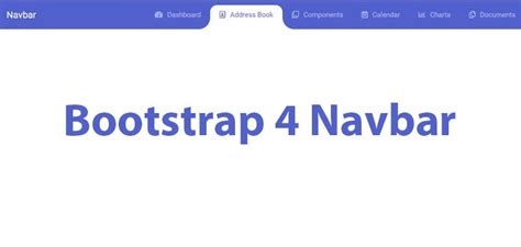 Bootstrap Navigation Bar [ 20 Best Navbar Examples ]