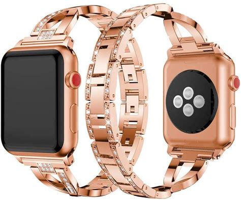 Apple Watch Band Rose Gold 38mm 40mm 42mm 44mm Womens Iwatch Bling