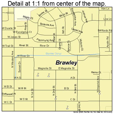 Brawley California Street Map 0608058