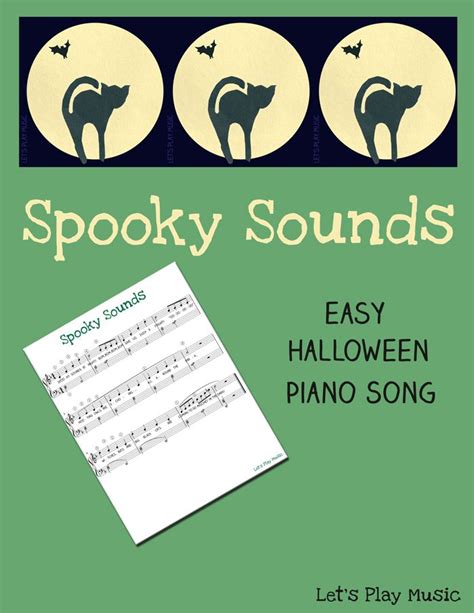 It's all about the spooky sounds at Halloween! This easy piano song is perfect for young piano ...