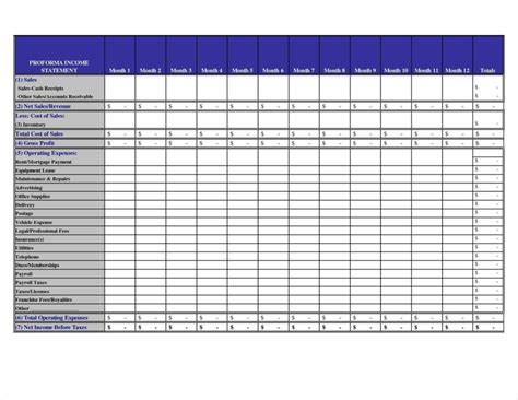 Profit And Loss Statement Template For Self Employed Excel Example of Spreadshee profit and loss ...