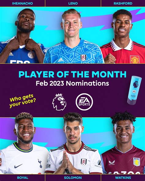 Premier League Player Of The Month February 2023 Nominees CONFIRMED ...