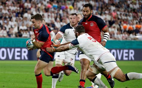 Ruthless England trounce aggressive USA for second successive bonus-point win of Rugby World Cup