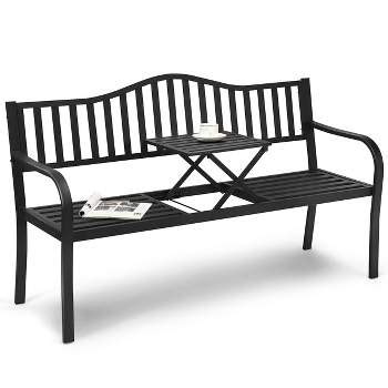 Suffield Wicker Patio Bench With Back - Threshold™ : Target