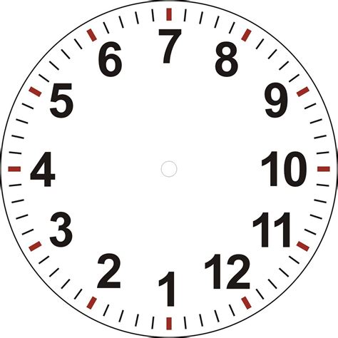 Clock Face with Minutes Printable | Learning Printable