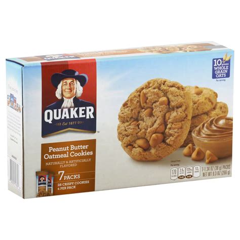 Quaker Peanut Butter Oatmeal Crispy Cookies - Shop Cookies at H-E-B