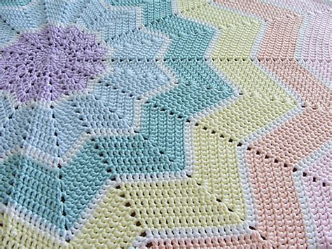 Ravelry: Rainbow Ripple Baby Blanket pattern by Celeste Young