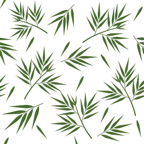 Bamboo leaf pattern, color vector illustration 7396171 Vector Art at Vecteezy