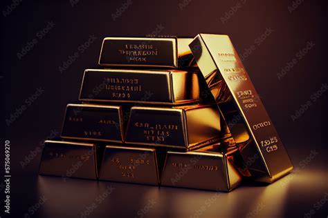 stack of gold bars, generative ai Stock Illustration | Adobe Stock