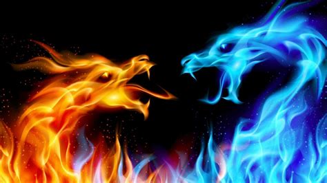 Fire And Ice Dragon Wallpapers - Wallpaper Cave