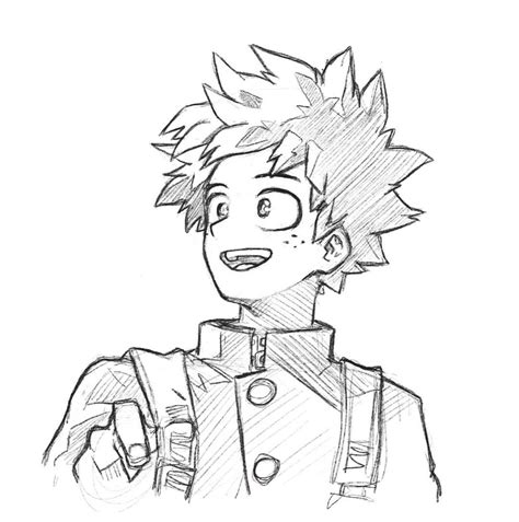 Izuku Midoriya Sketch by gameshark -- Fur Affinity [dot] net