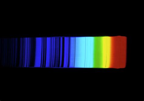 Spectrum Of Sun Showing Absorption Lines Photograph by Physics Dept ...