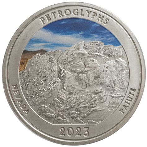 2023 1 oz Colorized Silver Native ATB Nevada Coins - Silver.com™