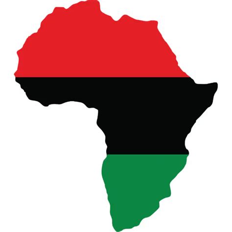 Red, Black & Green Africa Flag Cutout | Zazzle